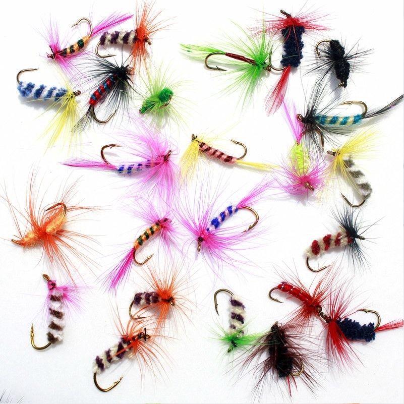 36 pcs Fishing Lure Butter Fly Insects different Style - Pet Accessories - Pet Store - Pet supplies