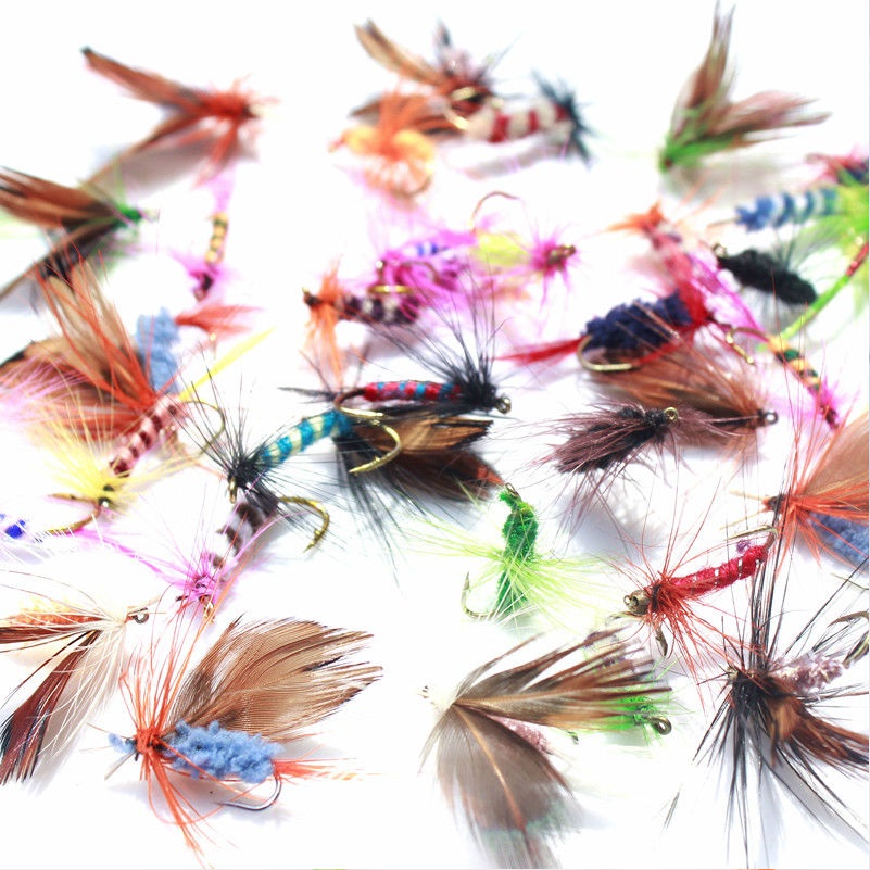 36 pcs Fishing Lure Butter Fly Insects different Style - Pet Accessories - Pet Store - Pet supplies