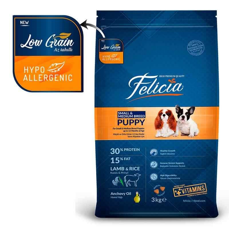 Felicia Puppy Small-Medium Breed lamb Rice-3kg