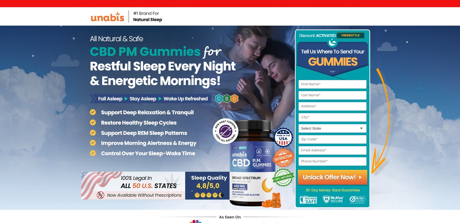 Unabis CBD PM Gummies - Uses, Price, Scam, Ingredients, Reviews?